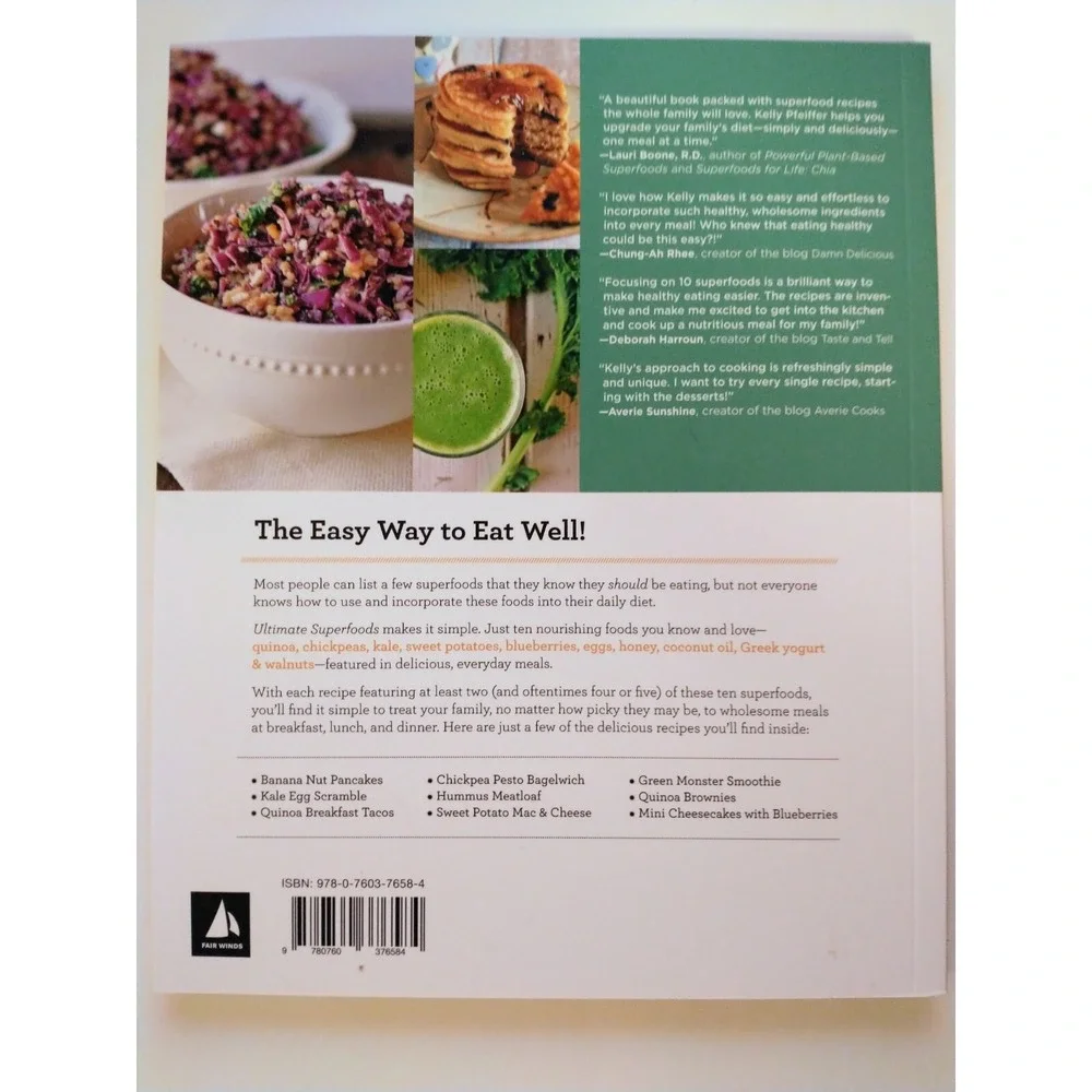 Ultimate Superfoods Cookbook Kelly Pfeiffer Probiotic Immune-Boosting Recipes